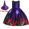 Cartoon children's dress, cosplay, flowered