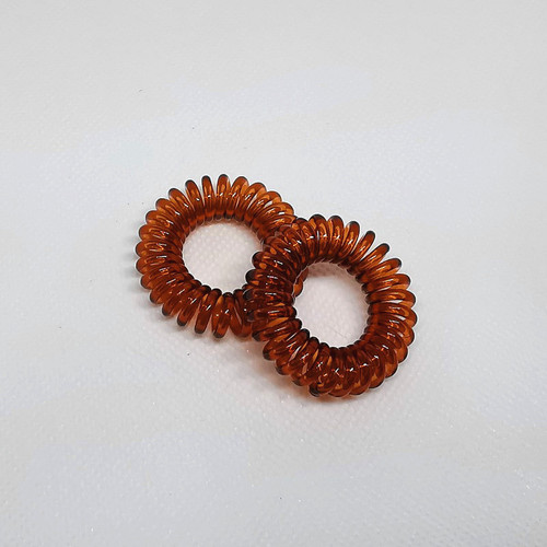 3.8 Transparent telephone cord hair ties cross-border hair rope accessories Yiwu foreign trade rubber bands hair accessories hair rope wholesale