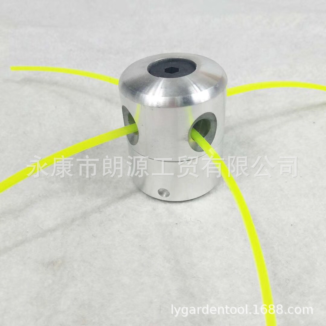 割灌机光亮铝柱打草头小铝割草机简易铝合金金属小型打草头 袋装