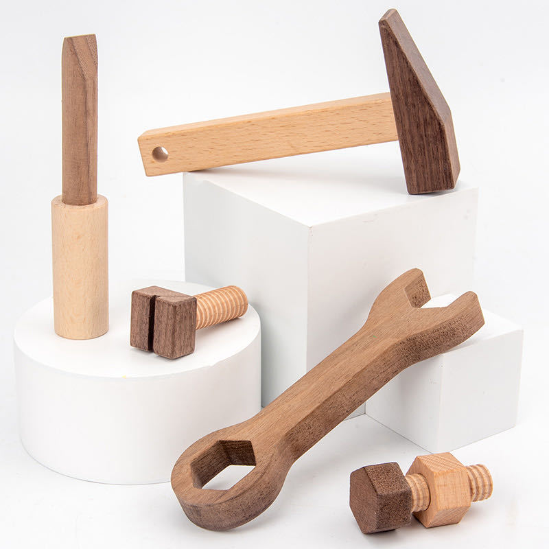 Conjunto de tornillo desmontaje reparación Caja de Herramientas 4 años 6 juguetes para niños traje niños bebé manos en el montaje del rompecabezas