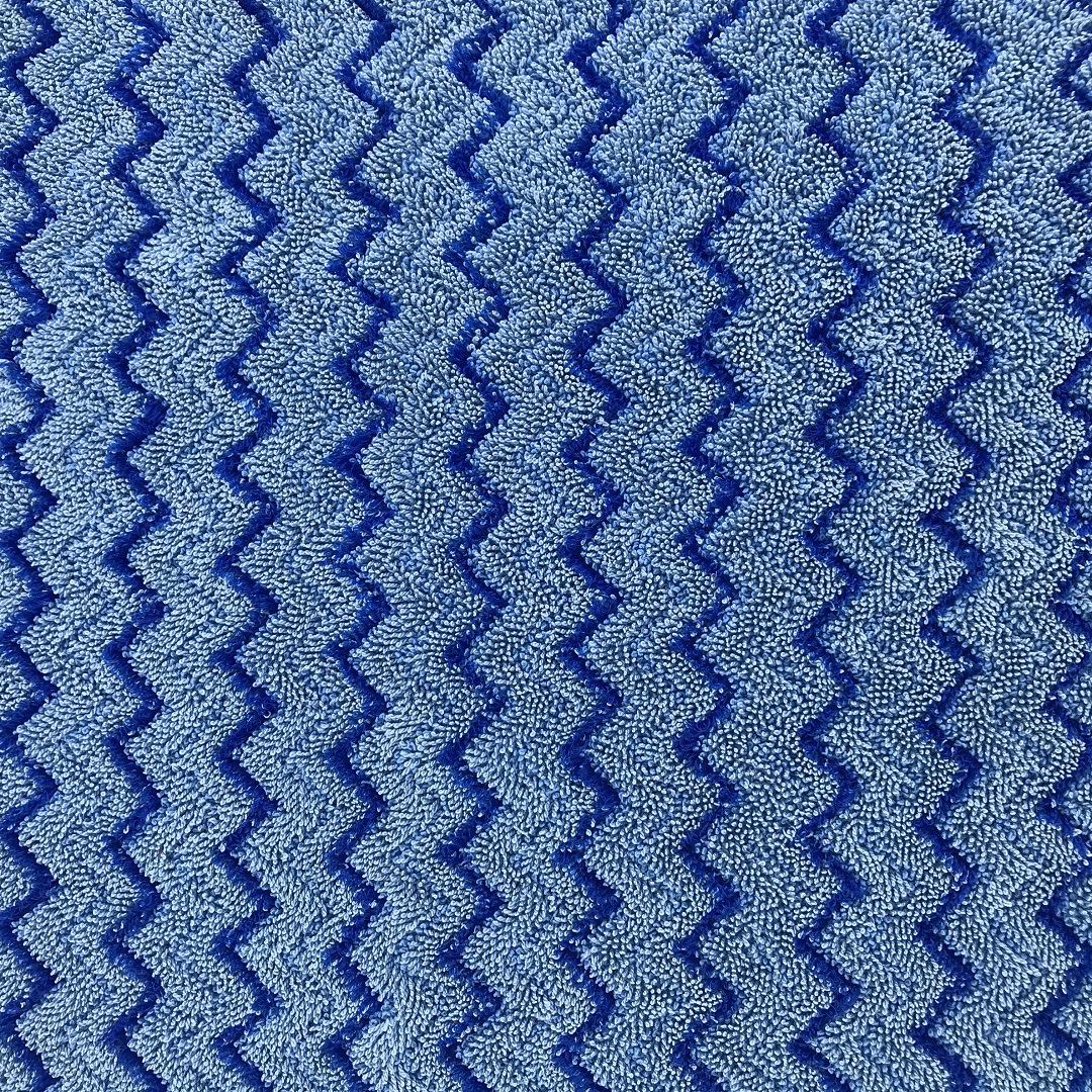 经编W形硬丝加捻布 提花硬丝吸水小辫子拖把布面料 厂家直销