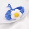 Woven cute knitted choker flower-shaped handmade, accessory