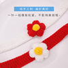 Woven cute knitted choker flower-shaped handmade, accessory