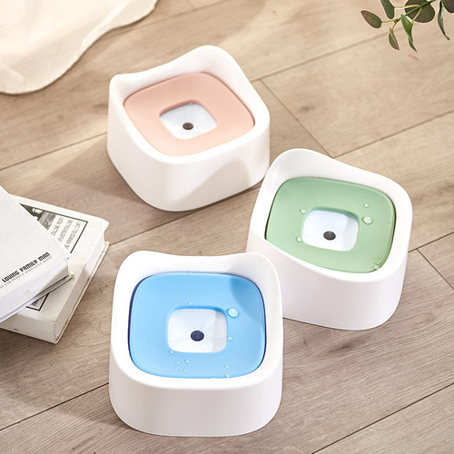 New pet floating drinking bowl, non-wet mouth bowl, anti-splash drinking bowl, pet water dispenser, non-wet mouth cat bowl, dog bowl