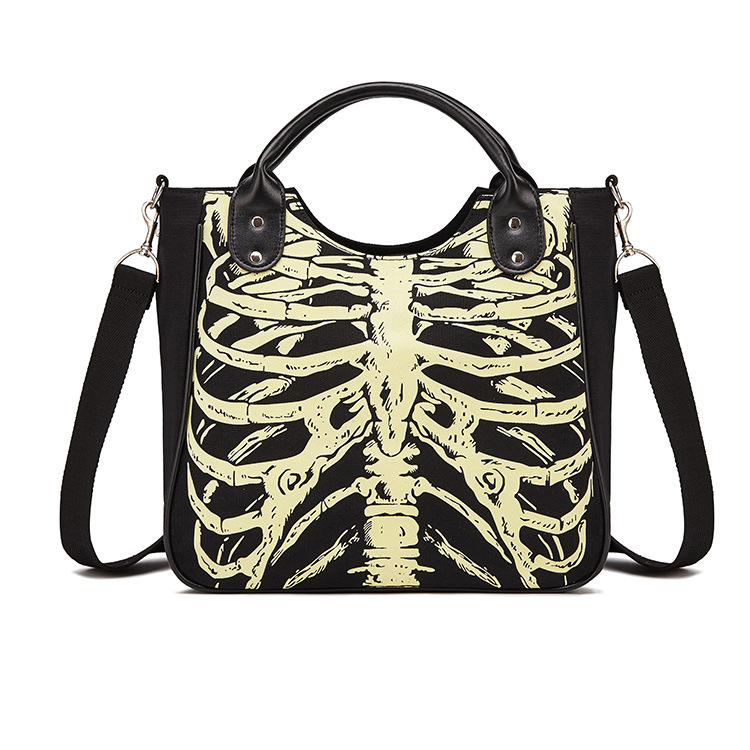 Shoulder Bags, Niche Design High-end Handbags, Large-capacity Tote Bags, Skull Print Crossbody Bags, Fashionable and Popular Women's Bags._voghion.com
