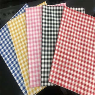 1厘米格子全棉斜纹儿童几何床品面料 宝宝纯棉服装布 DIY手工布料
