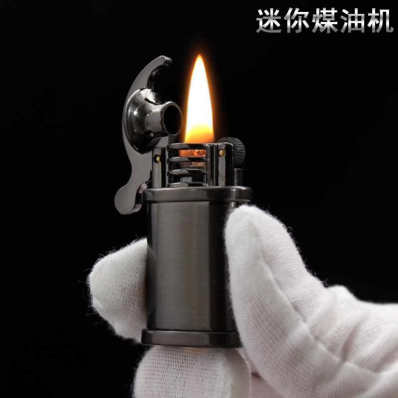 HY702 керосиновая зажигалка с кремнёвым колесом, мини, оригинальный дизайн, муж