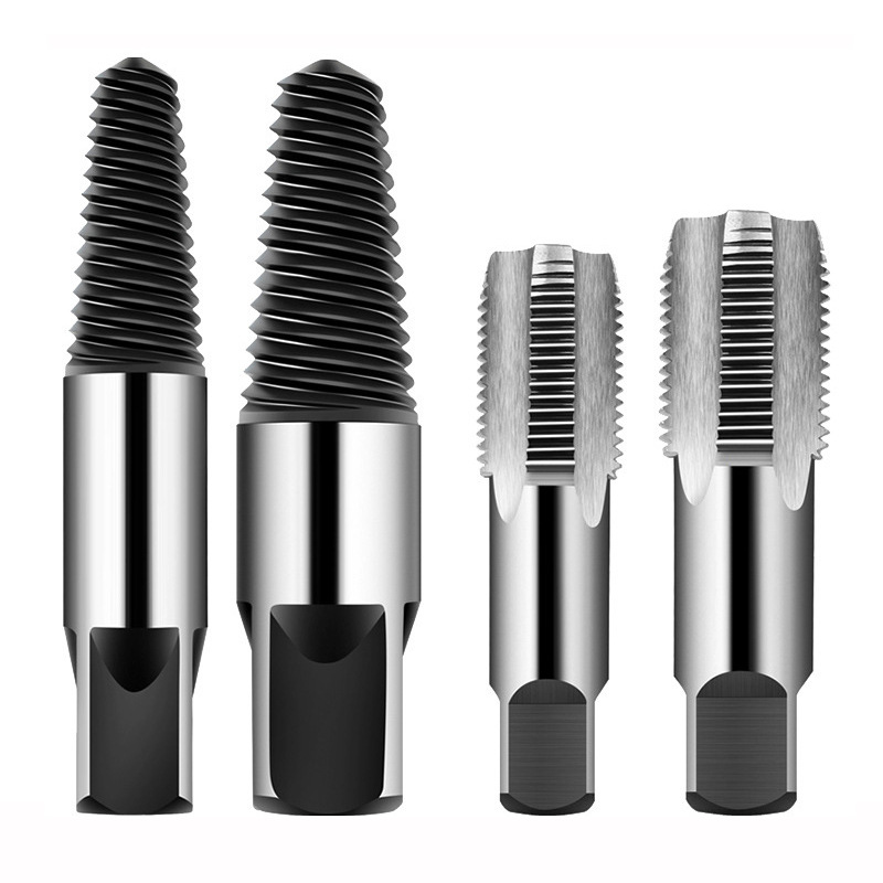 Extractor de alambre roto de tubería de agua de doble cabeza 4 puntos 6 puntos Extractor de tornillo de cabeza rota grifo deslizante