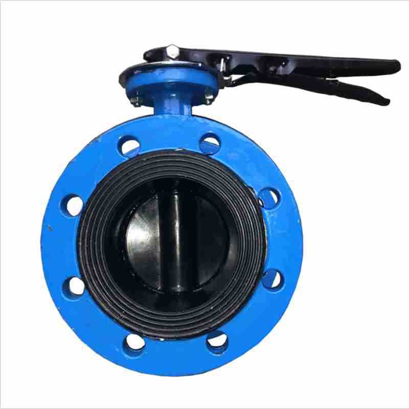 手动软密封中线蝶阀 手柄衬胶板法兰蝶阀 厂家供应 天津D41J-10Q