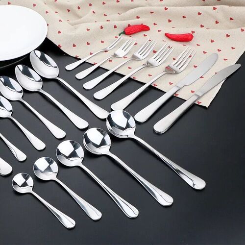 Cross-border 1010 wholesale stainless steel western food tableware steak knife, fork and spoon set dessert spoon coffee spoon fruit fork