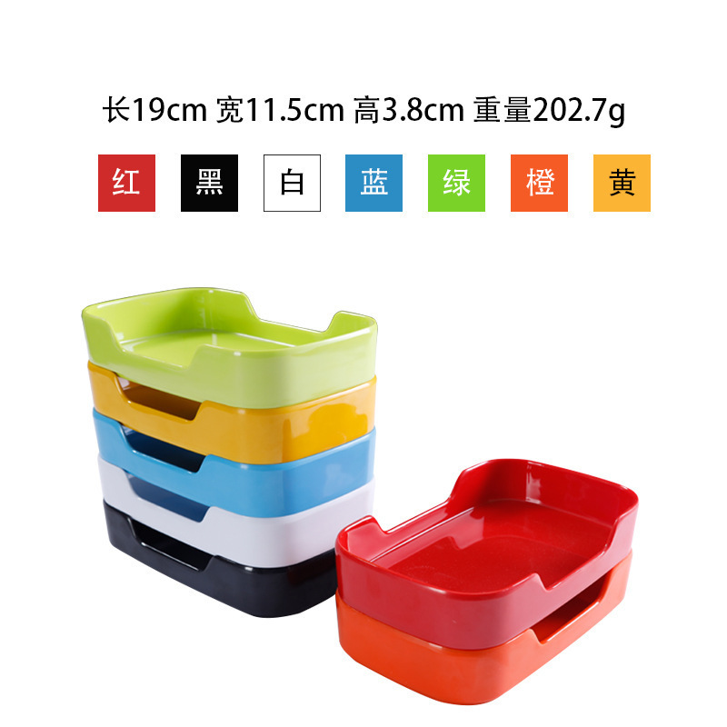 두꺼운 색상 순서 노트를 깊게 스몰 사이즈 직사각형 노치