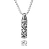 Necklace stainless steel hip-hop style, pendant, accessory, sweater, chain