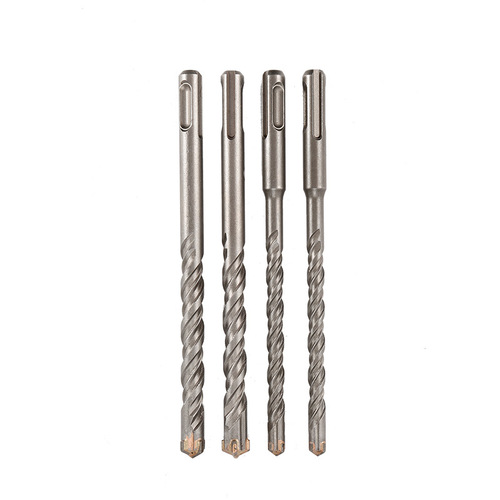 Round handle cross electric hammer drill bit impact drill concrete steel bar penetration wall four-blade SDS PLUS carbide