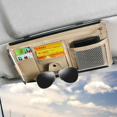 Visor Ticket Holder, Multifunctional Sun: Car Glasses Clip/Bill Clip