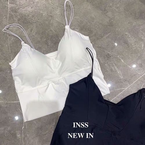  New Ice Silk Breathable Beautiful Back No-Wire Bralette V-Neck Nipple-Showing Backless Bra Fashion Versatile Base Bralette Underwear for Women