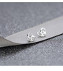 Silver needle, earrings heart-shaped, Japanese and Korean, silver 925 sample, simple and elegant design, wholesale