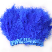 批发厂家火鸡毛布带全绒布条头饰diy羽毛拉丁服装辅料配件羽毛花