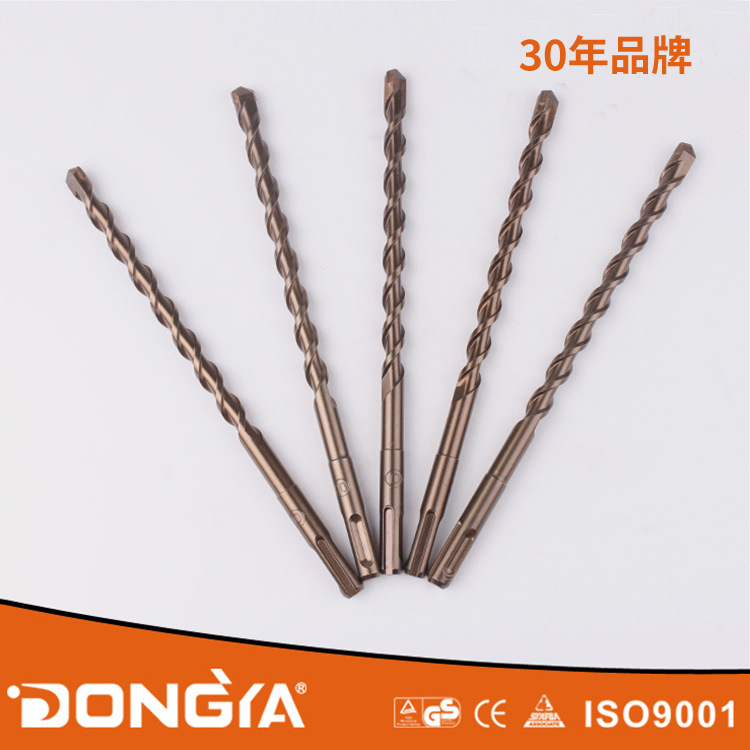 厂家大量现货批发东亚气动工具古铜色SDS/PLUS硬质合金冲击钻头