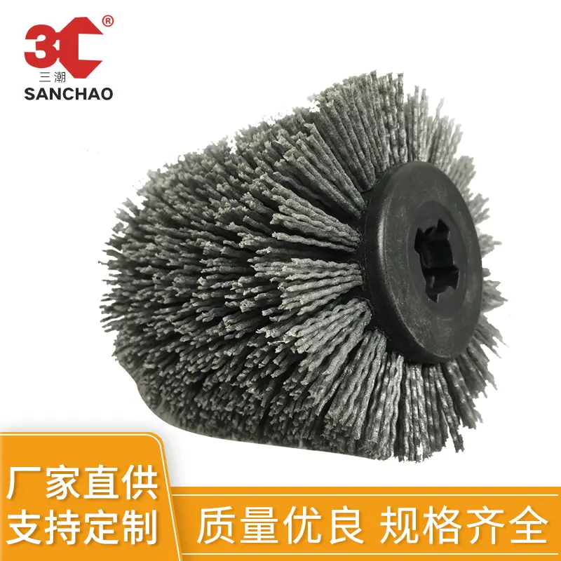 厂家供应镜面抛光轮 研磨丝轮打磨花头 打磨工具 磨料丝抛光材料