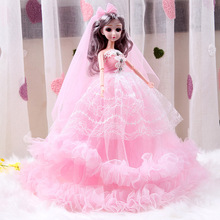 厂家批发大迷糊芭比洋娃娃套装女孩婚纱公主招生礼物过家家玩具