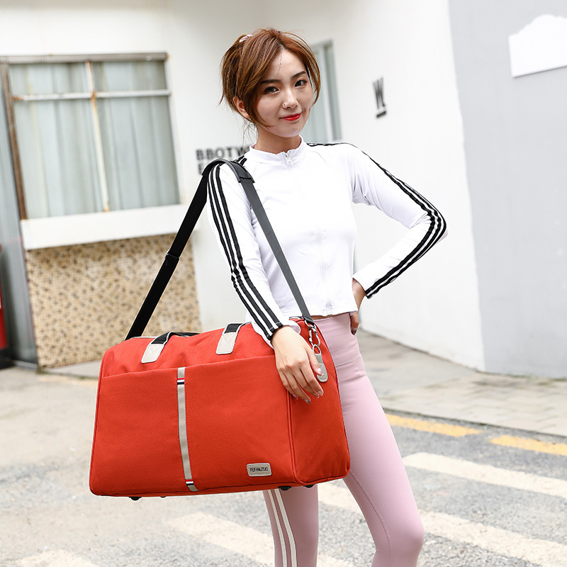 Cross-border new portable travel bag Oxford cloth casual fashion sports yoga bag short trip luggage bag wholesale