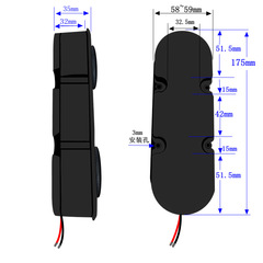 8 EU, 4Ω, 2W, 3-Watt Smart Appliance Digital Home Massage Chair Mattress Sofa Gaming Speaker 18060