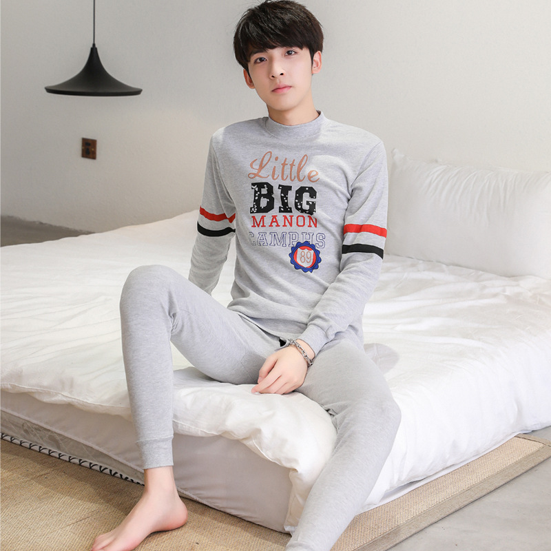 Niños y niñas de mediana edad y grandes niños y niñas conjunto de ropa interior estudiantes de secundaria adolescentes Niños y Niñas Ropa de otoño conjunto de pantalones largos