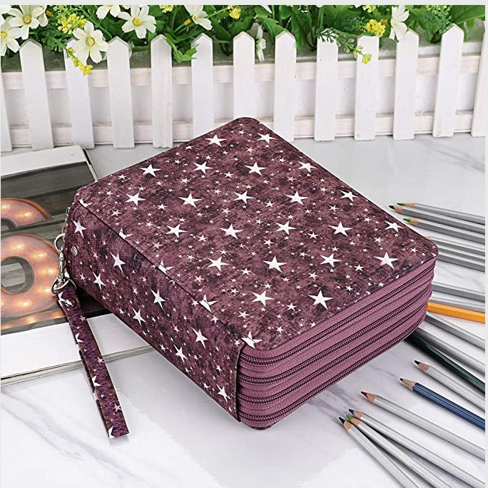 Amazon nuevo jardín secreto bolso multifuncional pu lápiz 120 color pluma cortina en stock al por mayor