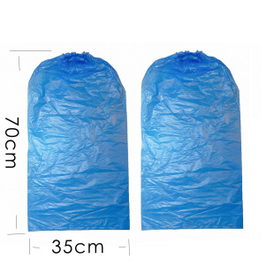 Disposable long-tube shoe cover plastic high-tube shoe cover lengthened and thickened dustproof, waterproof and rainproof 10 pair/bag