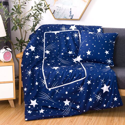 Pillow and quilt dual-purpose cushion, print LOGO as requested, multi-functional car office nap pillow, air-conditioning quilt