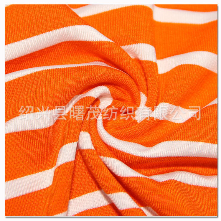 【爆款热卖】棉拉架 RT彩条莱卡汗布 色织童装针织面料批发