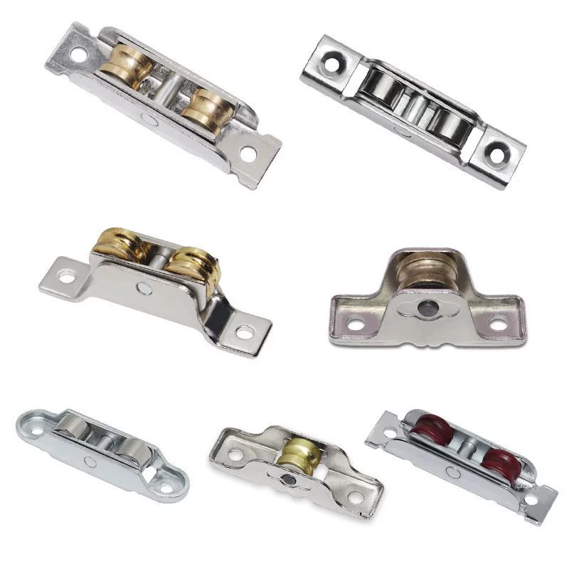 Винтаж алюминиевого сплава окна аксессуары Шкив алюминиевого сплава двери и окна шкив раздвижные двери колеса ролик нижнее колесо