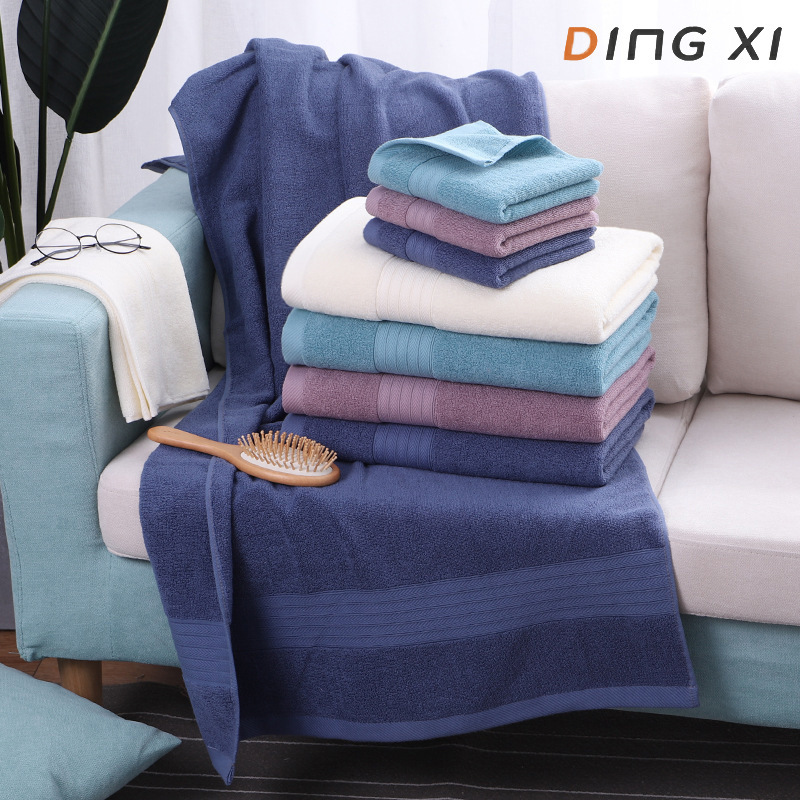 Foreign Trade Wholesale Pure Cotton Bath Towels for Men and Women, Couples, Hotels, and Home Use, Absorbent Large Towels, Can Be Embroidered with Logos, Quick-Drying Foreign Trade Wholesale Pure Cotton Bath Towels for Men and Women, Couples, Hotels, and Home Use, Absorbent Large Towels, Can Be Embroidered with Logos, Quick-Drying