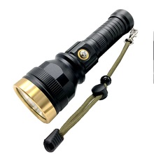 铝合金大功率led手电筒 led家用照明电筒T6超亮户外充电强光手电