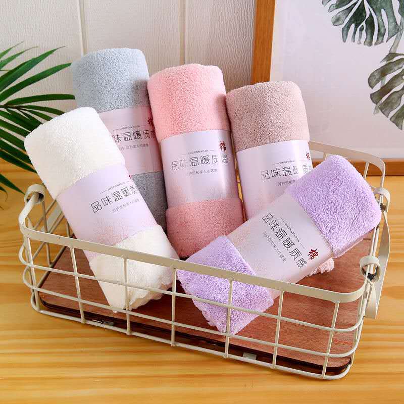 Coral fleece bath towel cotton soft skin-friendly children's towel lint-free lace square towel absorbent skin-friendly towel Coral fleece bath towel cotton soft skin-friendly children's towel lint-free lace square towel absorbent skin-friendly towel