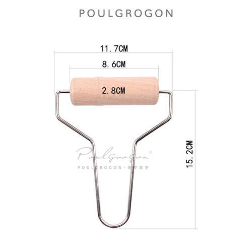 Cross-border pottery tools wooden roller pottery clay clay sculpting knife mud roller round wooden roller mud wheel rolling mud roller