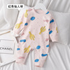 Autumn cotton children's pijama for new born, bodysuit, overall, 0-2 years