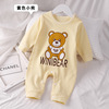 Autumn cotton children's pijama for new born, bodysuit, overall, 0-2 years