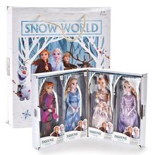 冰雪公主奇缘2艾莎安娜娃娃玩具礼盒套装礼物11寸公主玩偶洋娃娃