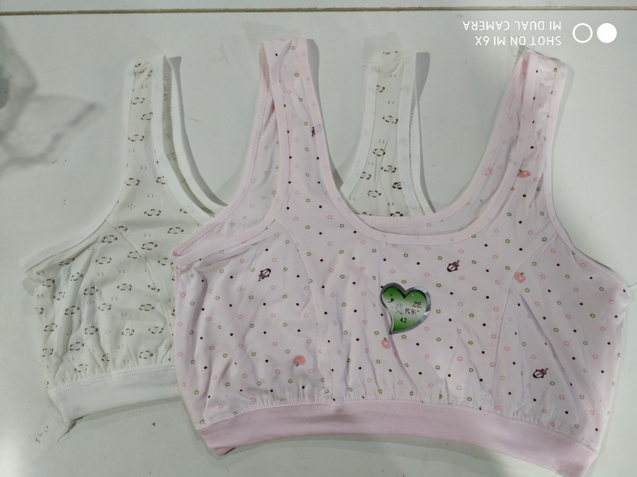 여자의 느슨한 얇은 꽃 조끼 순면 반 조끼 중년 및 노인 플러스 사이즈 속옷 어머니 브래지어