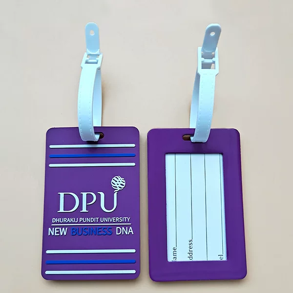 Customized Pvc Luggage Tag Environmentally Friendly Soft Silicone Glue Craft Boarding Pass Creative Logo Tag Dongguan Factory