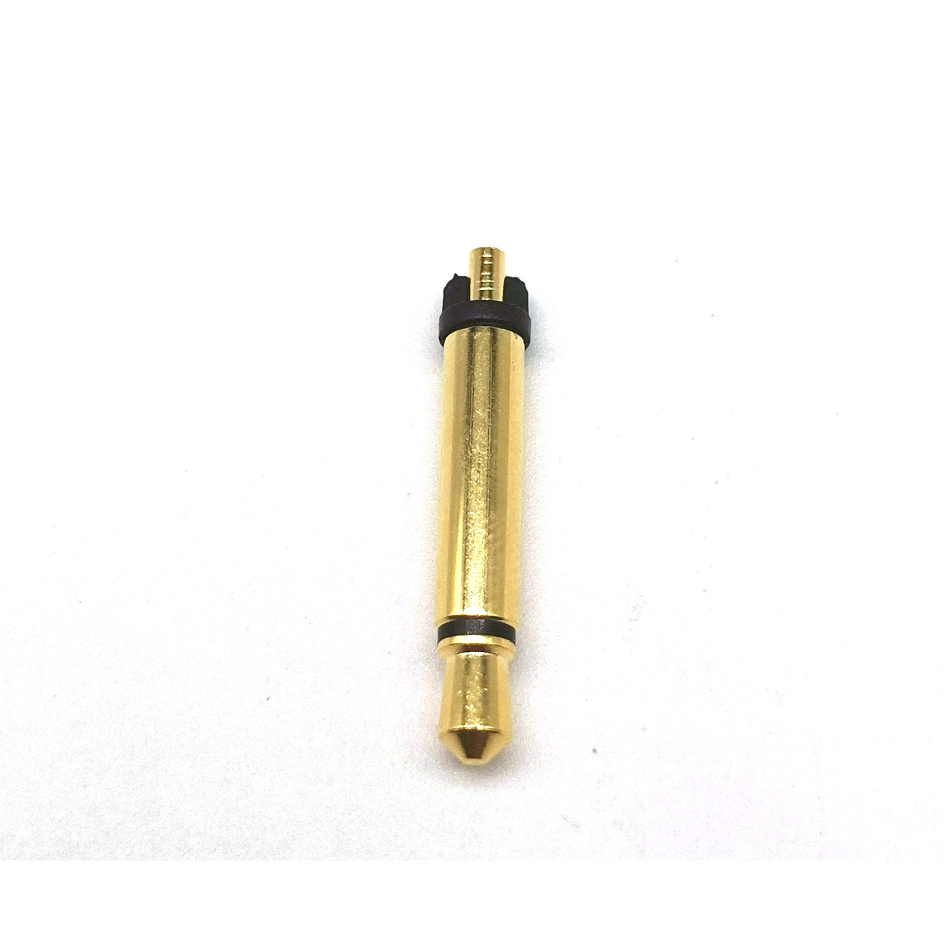 DC3.5音频插头 两节式 镀金 无盘 23MM长 DC3.5MM插头 耳机插头