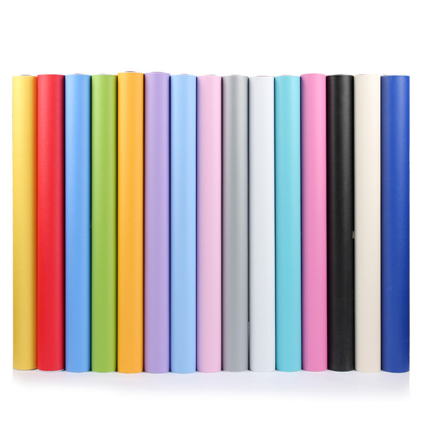 Simple solid color self -adhesive wallpaper thickened waterproof…