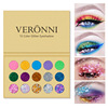 Eyeshadow palette, matte nail sequins, 15 colors, cosplay