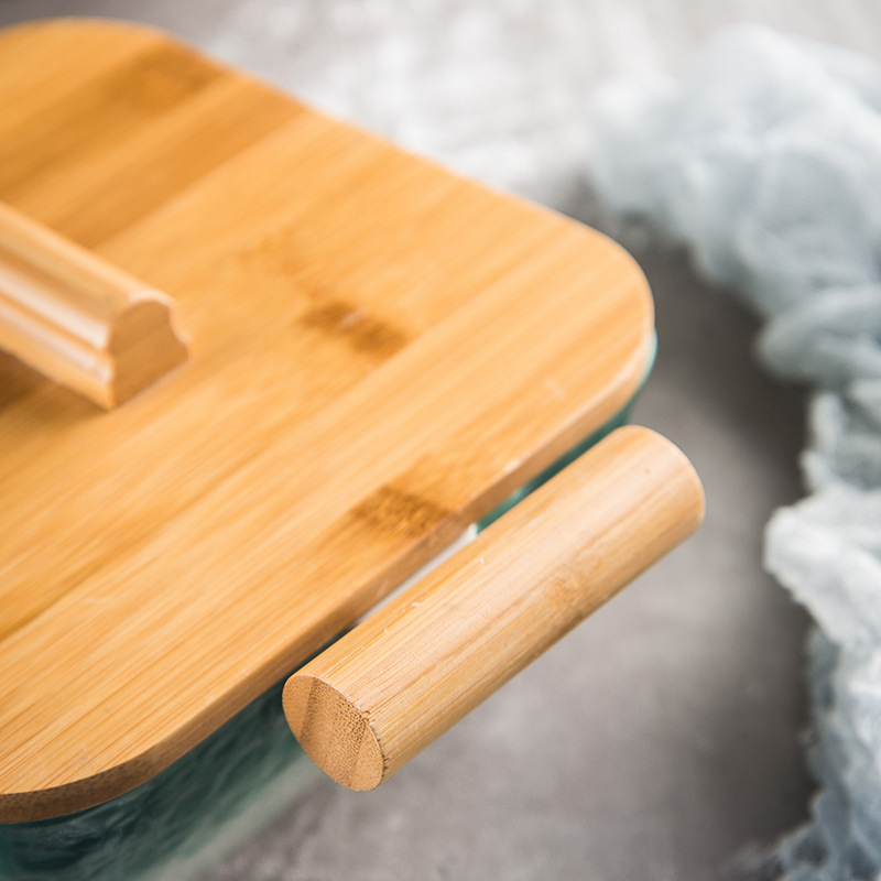 Nordic ins estilo tazón de cerámica Hogar personalizado tazón de sopa tazón de fideos instantáneos tazón de ensalada de frutas binaural creativo con tapa vajilla