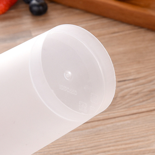 Mingxing 90mm Thickened Matte Finish Tall Disposable Milk Tea Cups, Plastic Beverage Packaging Cups, Injection-Molded Cups with Custom Printing