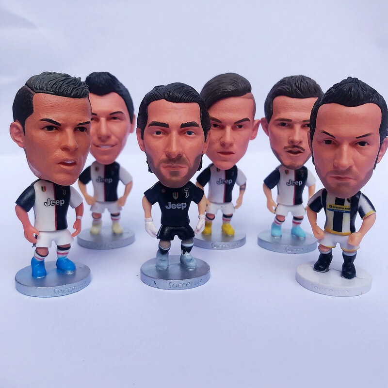 Football PVC doll Juve Ronaldo Piero Dibala car ornaments 0 home decoration