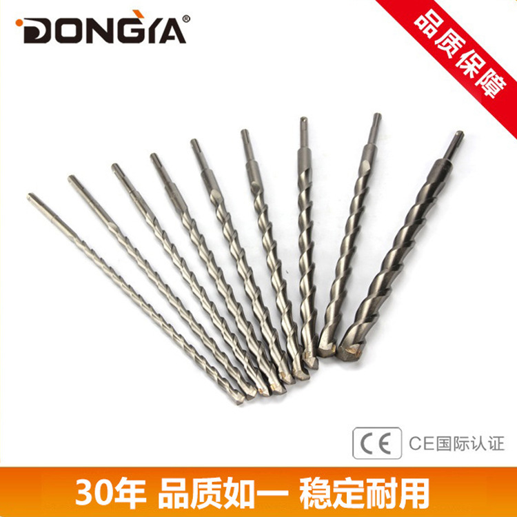 供应东亚产电锤钻头圆柄四坑四槽钻头混凝土冲击钻头高效强力钻头