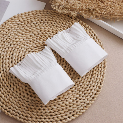 Frock coat cuff accessory, elegant small perfume style, stereoscopic chiffon exquisite, decorated cuff, faux collar