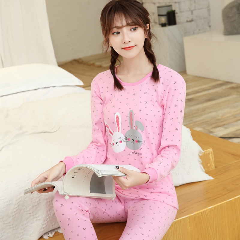 Ropa de otoño juvenil pantalones largos conjunto de ropa interior para niños medianos y grandes niños y niñas suéter de algodón niñas suéter línea conjunto de pantalones